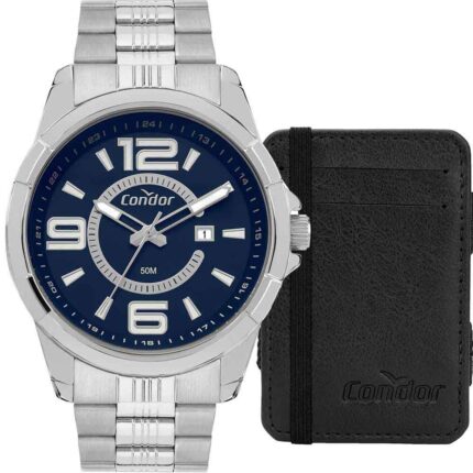 Relógio Condor Masculino Speed Prata CO2115MVZ/K4P Com Carteira