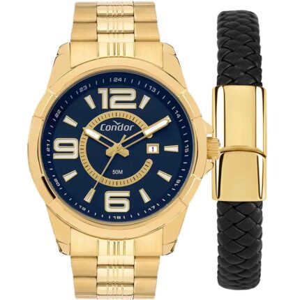 Relógio Condor Masculino Speed Dourado CO2115MVZ/K4A Com Pulseira