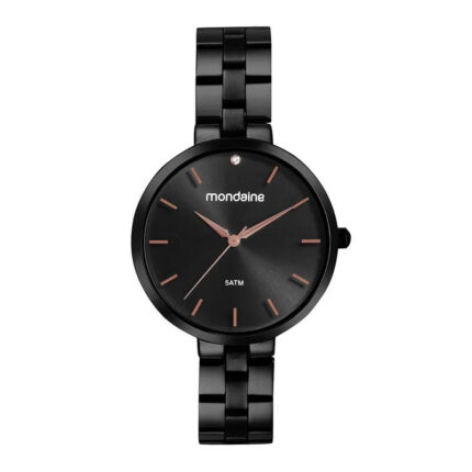 Relógio Mondaine Feminino  Analógico Preto 32670LPMVPE3