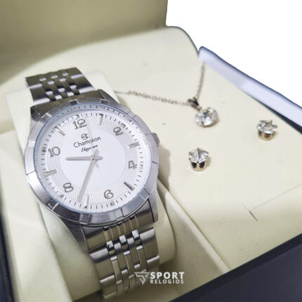 Relógio Feminino Analógico Champion  Prata  CN25449Y
