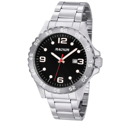 Relógio Masculino Magnum Analógico Casual Prata MA35164T