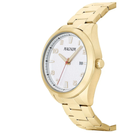 Relogio Masculino Magnum Analógico Dourado MA34601H