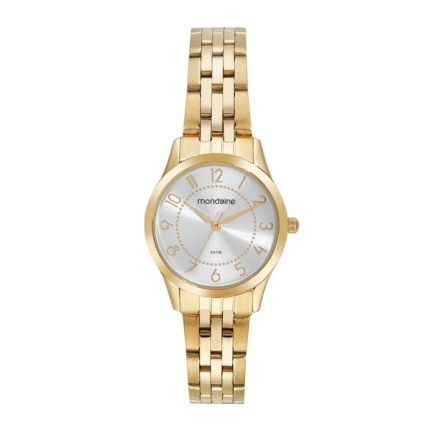 Relógio Mondaine Feminino Clássico Dourado 32726LPMVDE1
