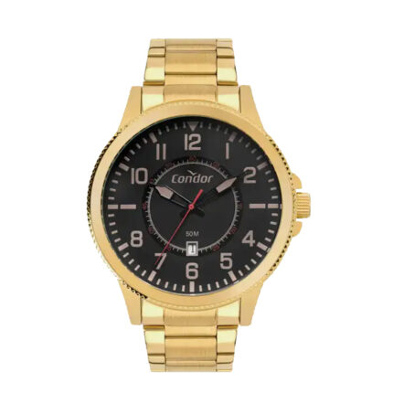 Relógio Masculino Condor Dourado Fundo Preto CO2115MXU/4P