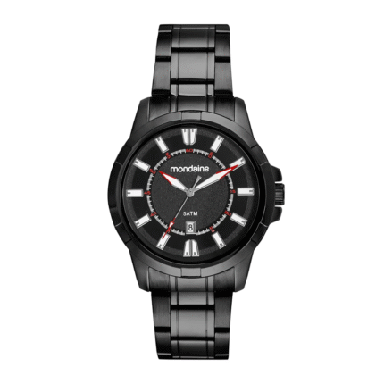Relógio Mondaine Preto Masculino Casual Com Calendário 83507GPMVPE1