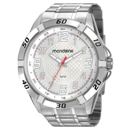 Relógio Masculino Mondaine Prateado 32649G0MVNE1