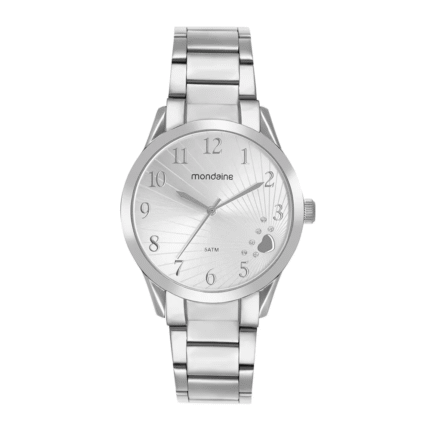 Relógio Mondaine Feminino Coração Prata 99765L0MVNE1